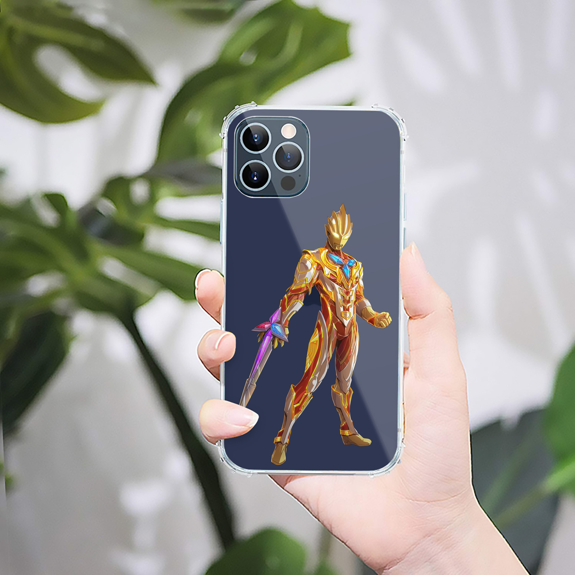（画像用） ウルトラマン Ultraman 【iPhone 12シリーズ対応】透明スマホケース（クリアソフトケース）
